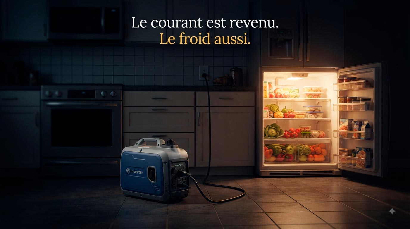 Le courant est revenu. Le froid aussi